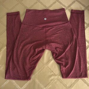 Red Lululemon Leggings